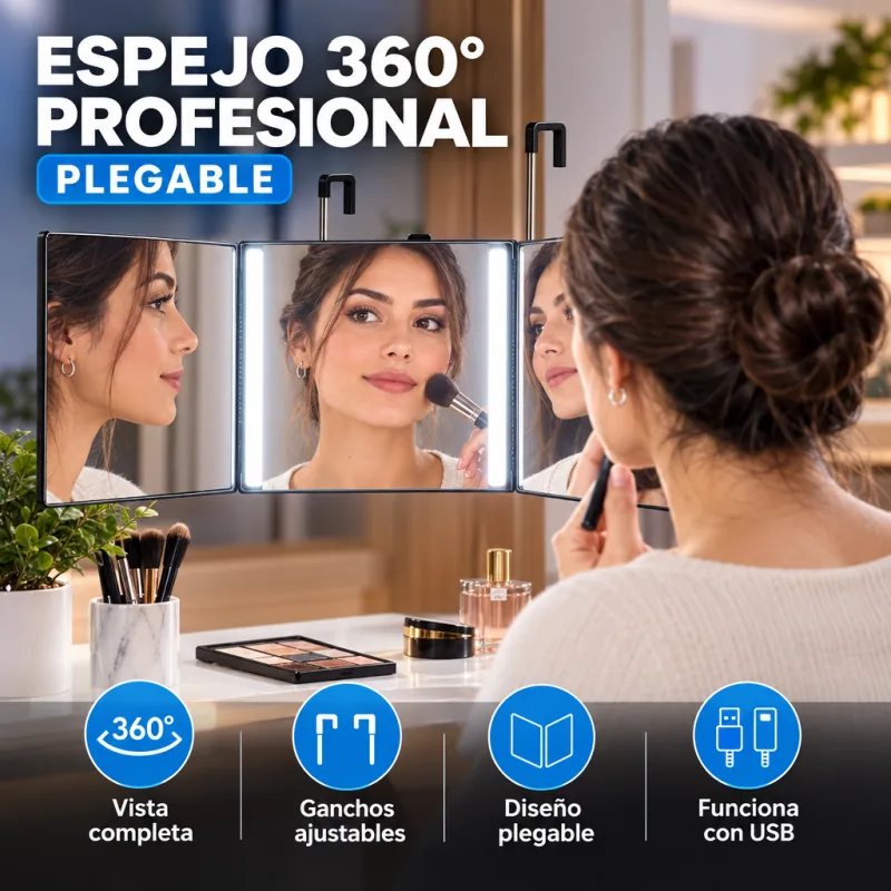 ESPEJO 360° PROFESIONAL PLEGABLE