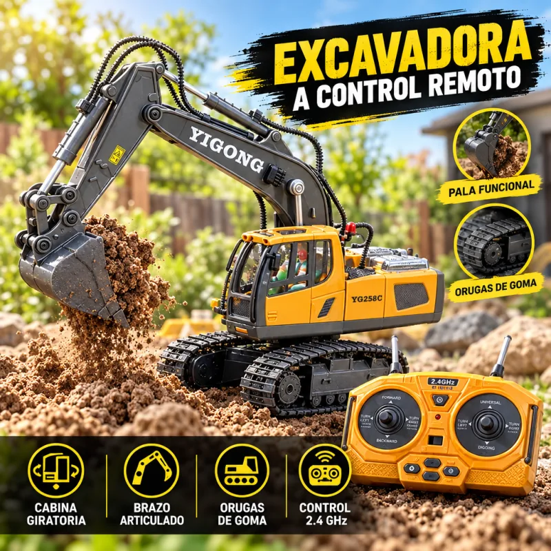 EXCAVADORA A CONTROL REMOTO (ML)
