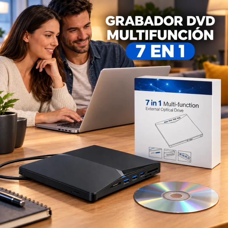GRABADOR DVD MULTIFUNCIÓN 7 EN 1